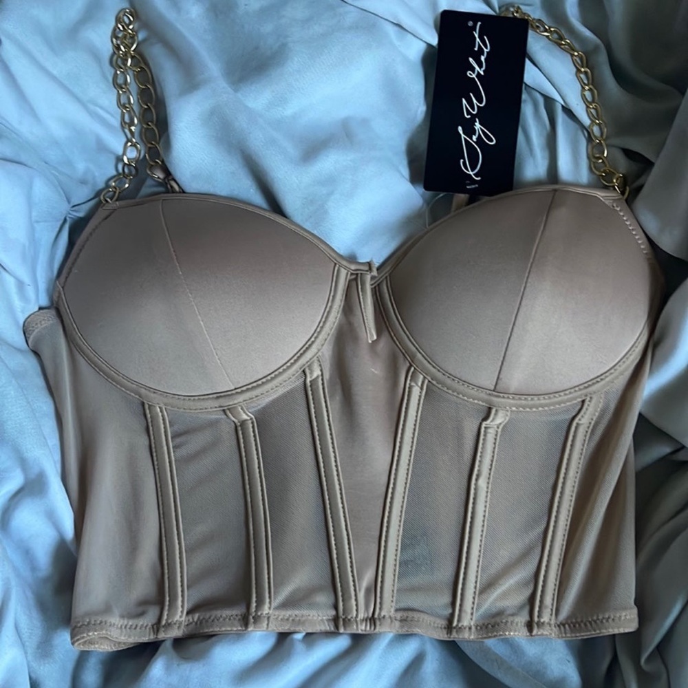 Bustier crop top